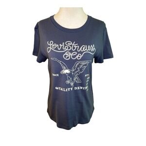 NEW Levis Eagle Graphic Tee‎ Crew Neck Short Sleeve Casual Top Small NWT